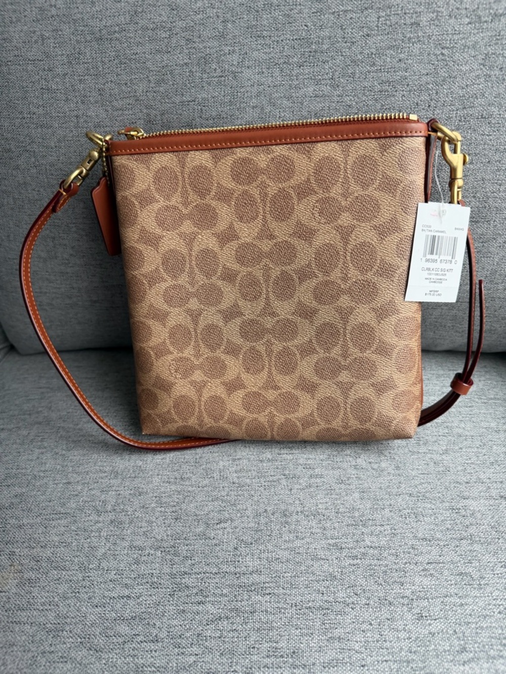 Coach Kitt Signature Canvas Messenger Bag - Picture 5 of 7